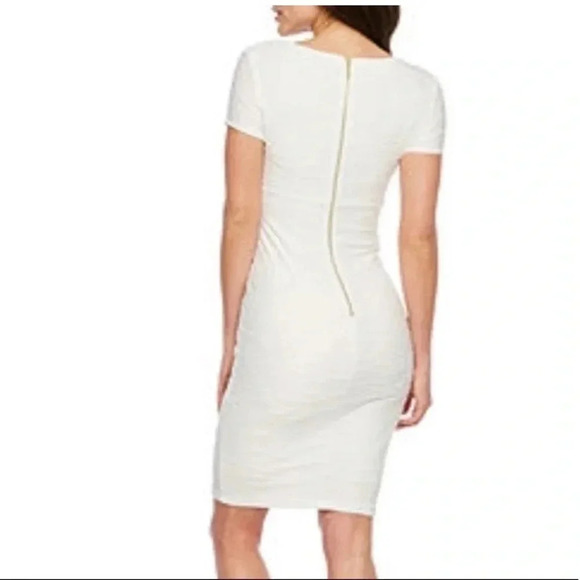 Premier Amour White Jacquard Sheath Dress NWT - Picture 2 of 8